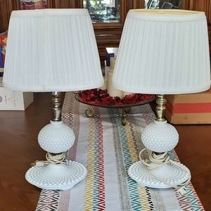Vintage Milk glass lamp